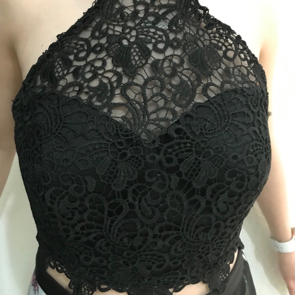 Camille La Vie two piece prom dress